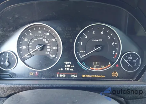 2013 BMW 328I из США, поврежденный, VIN WBA3A5G58DNP23738